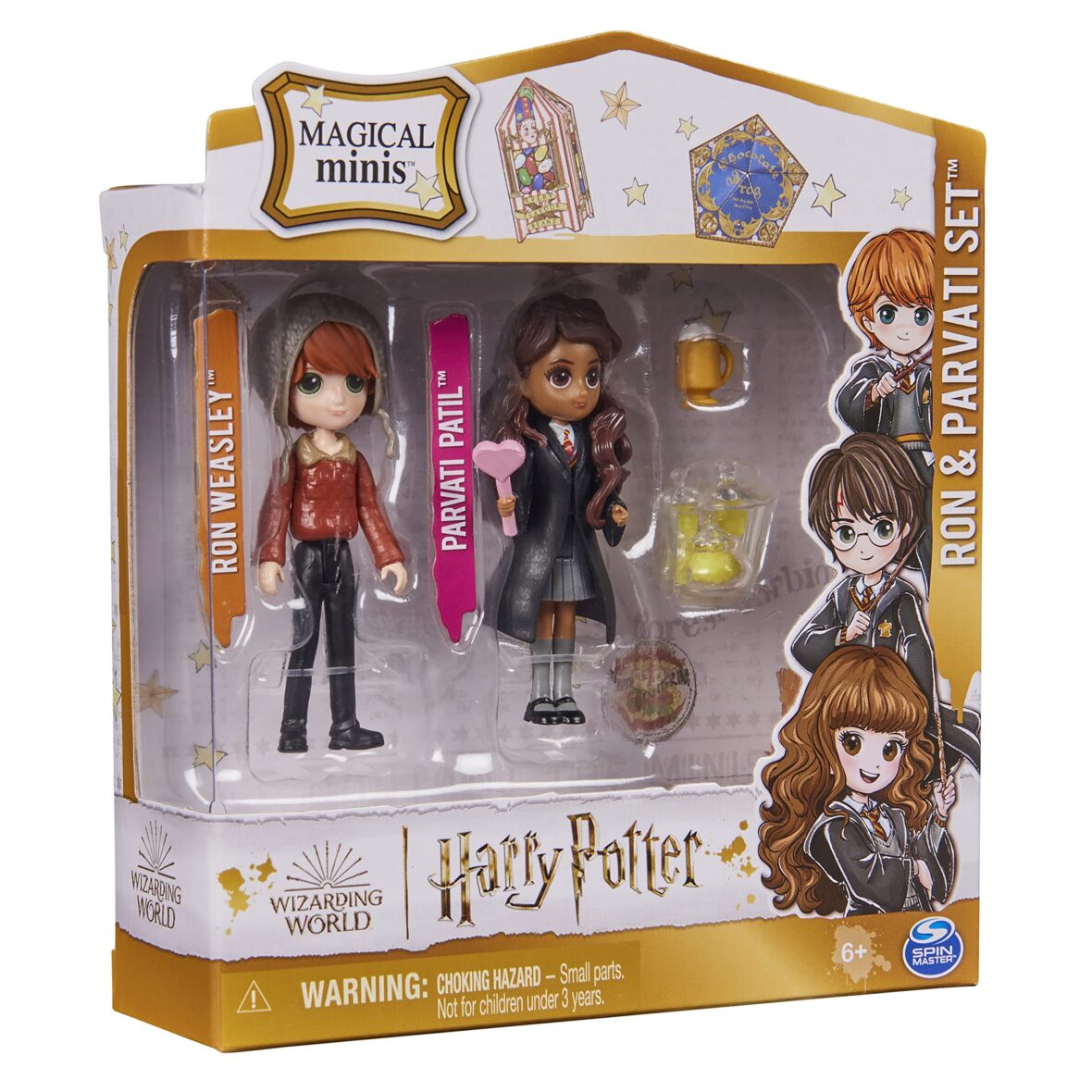 MAGICAL MINIS RON & PARVATI SET HARRY POTTER SPIN MASTER