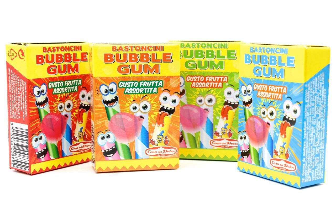 BOX BASTONCINI BUBBLE GUM ASTUCCIO Pz 36 x 27g MODELLO SIGARETTE