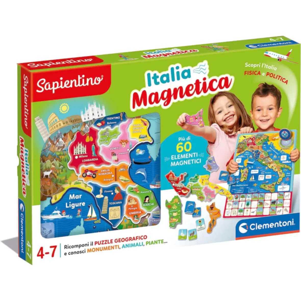 SAPIENTINO – GEO-PUZZLE ITALIA MAGNETICA