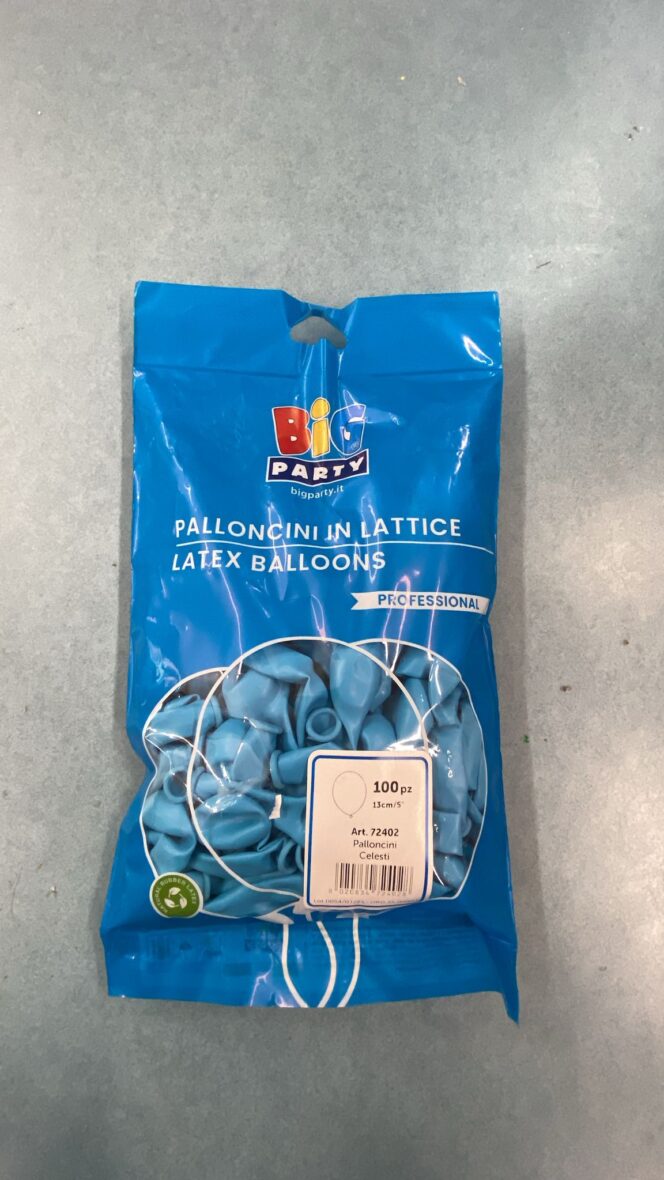 BUSTA PALLONCINO 5″ 13 CM CELESTI