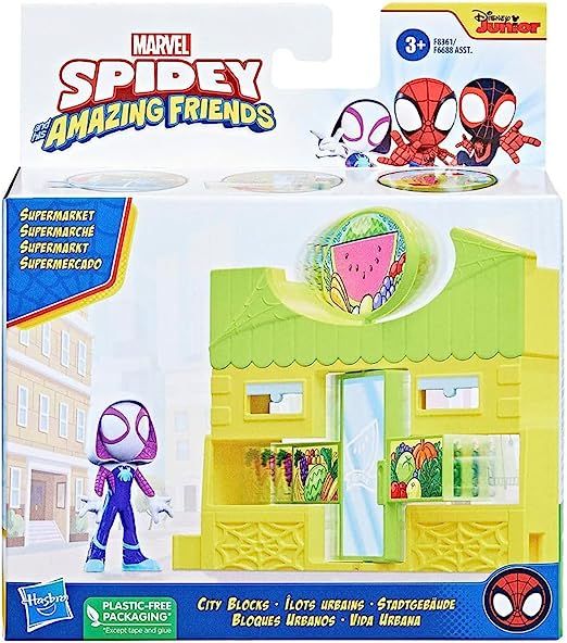 Spidey And His Amazing Friends City Blocks Market Ghost Spider
