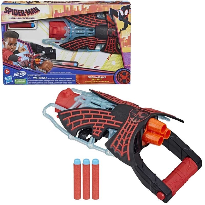SPIDERMAN MILES MORALES BLASTER TRI-SHOT F3734