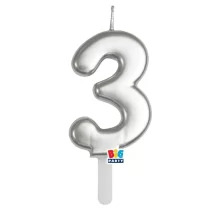 candelina-tiny-plump-7-cm-argento-metallizzato-n-3