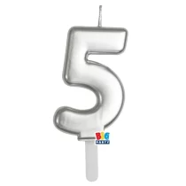 candelina-tiny-plump-7-cm-argento-metallizzato-n-5