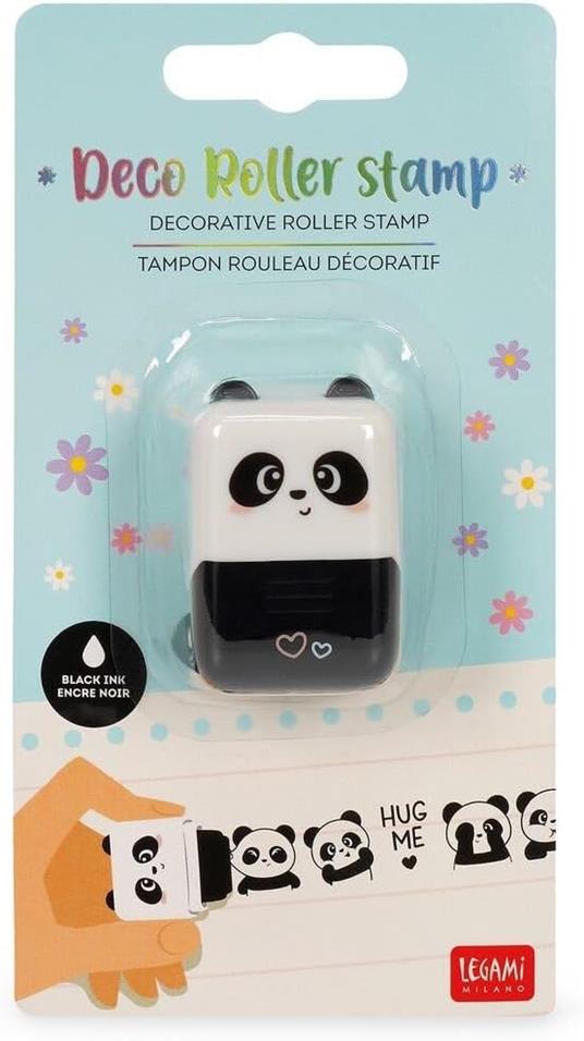 Legami – Timbro Decorativo a Rullo – Panda – Roller Stamp